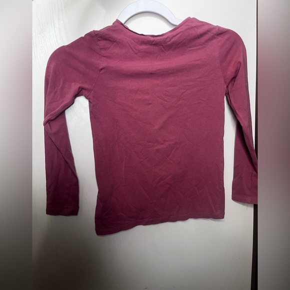 H&M Cream Sweater with Multicolor Sequin Heart 
And dark red top. - Picture 5 of 7